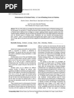 Download Determinants of Dividend Policy A Case of Banking Sector in Pakistan by Saqib Mushtaq SN209192398 doc pdf