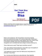 Dari Tidak Bisa Menjadi Bisa