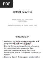 Download Referat Demensia by istiiryan1 SN209200186 doc pdf