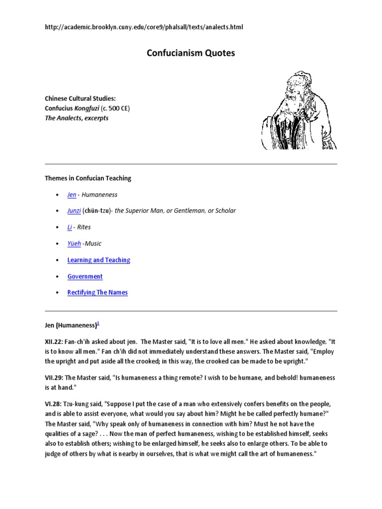 essay on confucianism