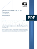 NTIA Broadband Availability in The Workplace Report Nov 2013