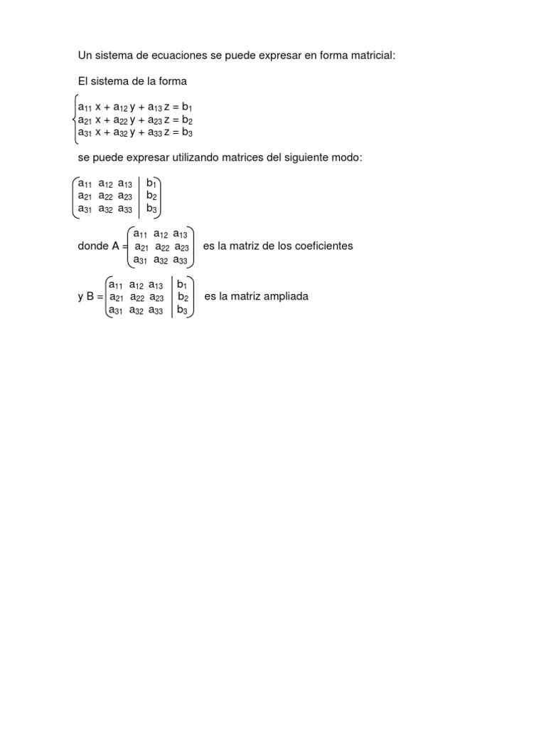 Notacion Matricial | PDF