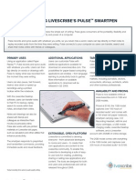 Livescribe Pulse Specifications