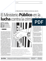 Ministerio Público en La Lucha Contra La Criminalidad.