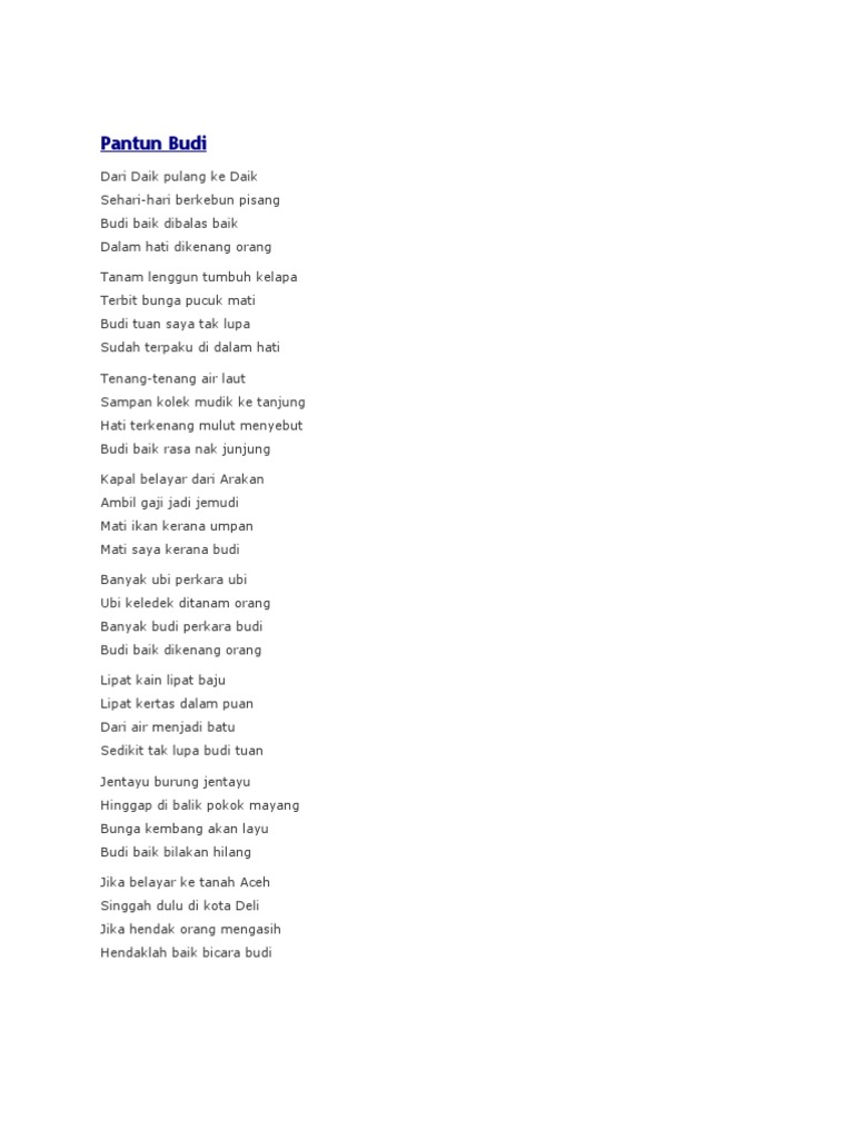 budi bahasa in english