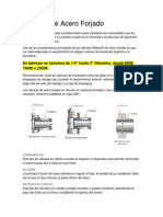 Valvulas de Acero Forjado de 2 a 4 Plg