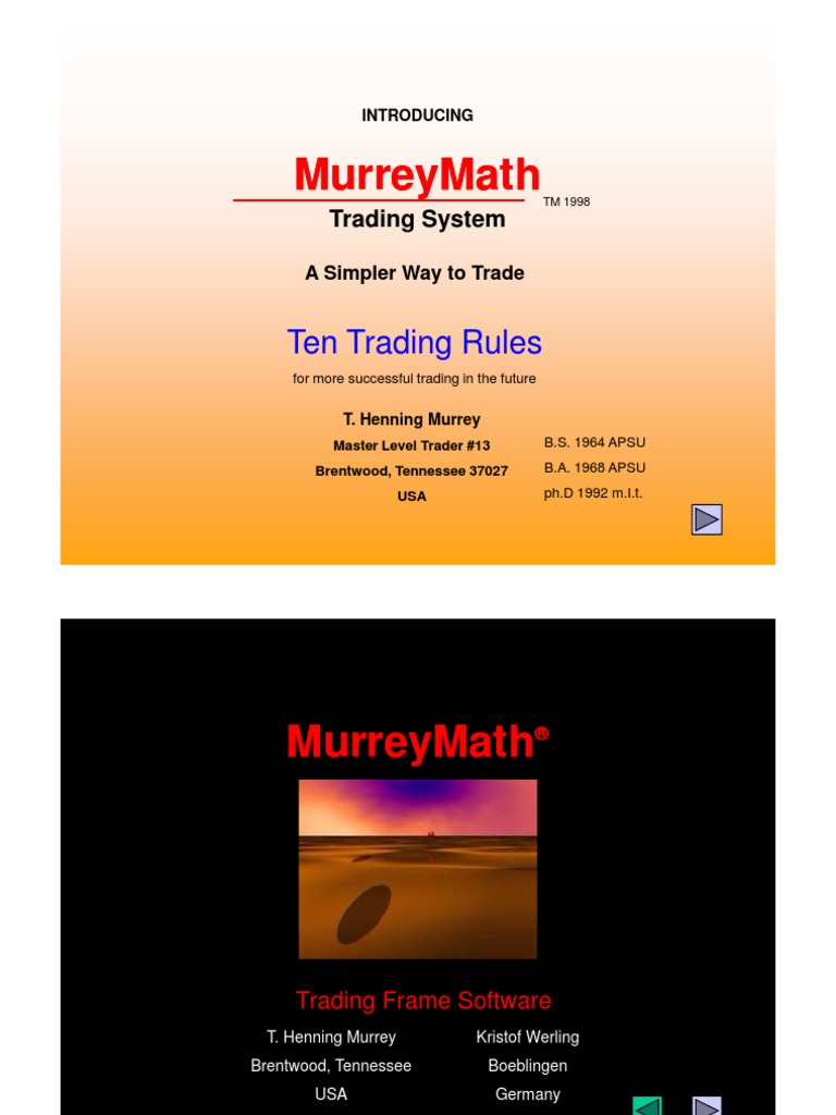 Math Murray Guide | Algorithmic Trading | Green