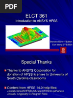 Introduction To ANSYS HFSS