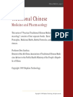 Traditional Chinese Medicine and Pharmacology