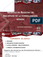 MODULO DE REGISTRO DE INICIATIVAS DE LA FORMALIZACIÓN