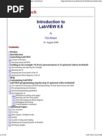 Introduction To LaVIEW 8.5 Finn Haugen