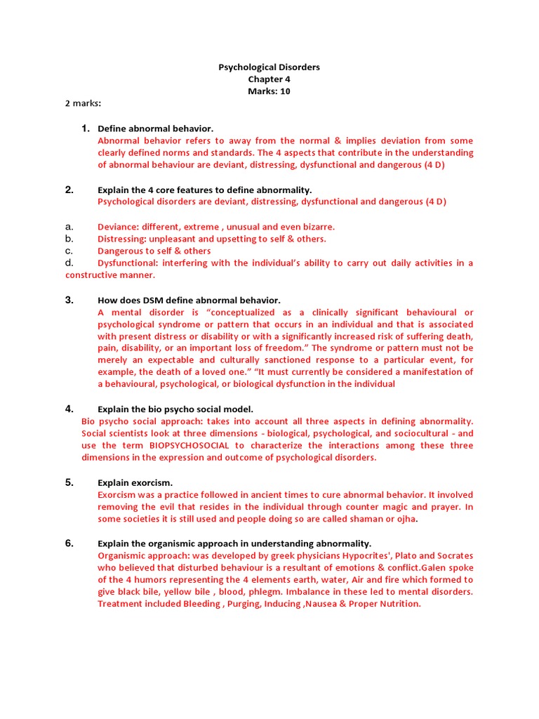 Psychological Disorders | PDF | Hallucination | Phobia