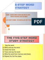 The Five-step Word Study Strategy