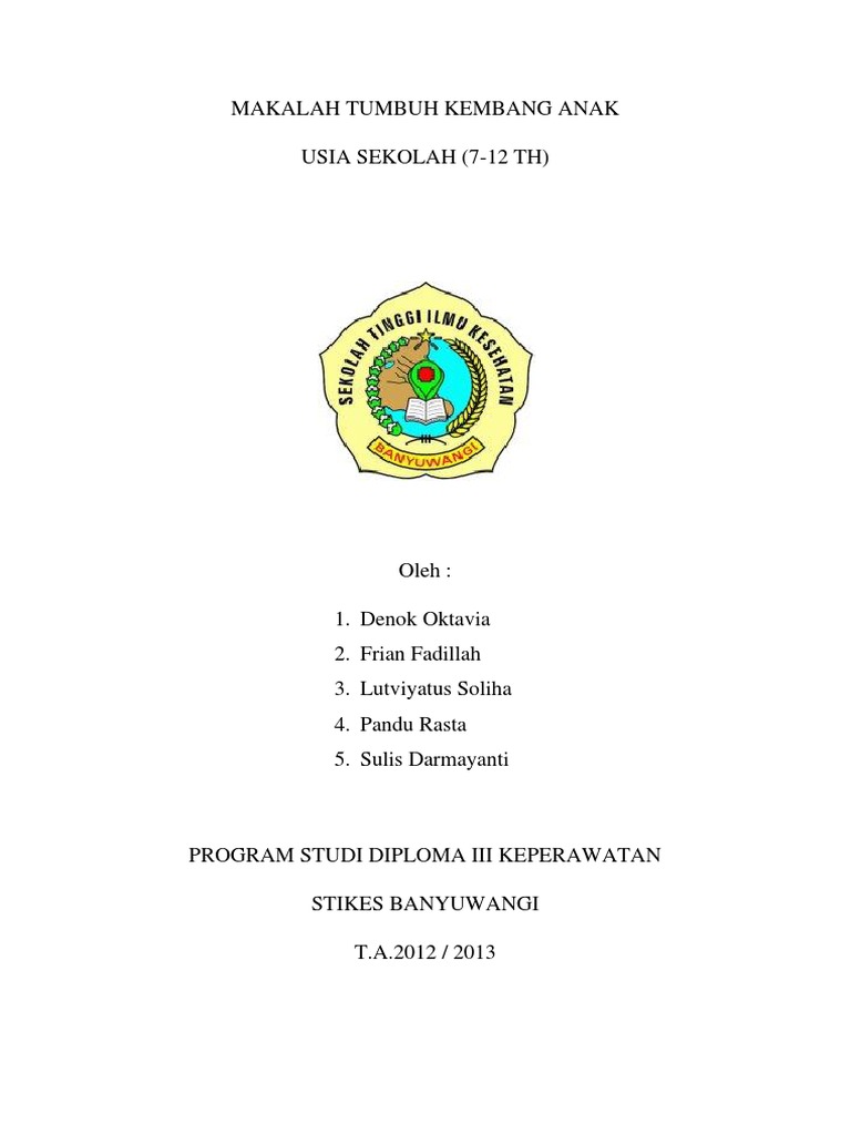 Makalah Tumbuh Kembang Anak