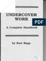 Rapp, Burt - Undercover Work A Complete Handbook (1986)