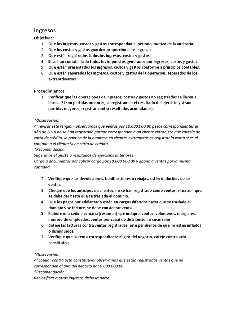 Ingresos Costos y Gastos | PDF | Contabilidad | Business