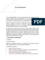 Estructuracion Del Plan de Negocios Formulacion