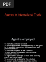Agency in International Trade 1
