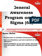 General Awareness Program On Six Sigma (6) : Corporate Quality: Slide 1