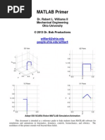 Matlab Primer