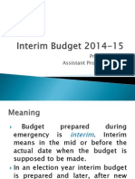 Interim Budget 