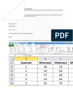 Sử dụng Excel để phân tích phương sai
