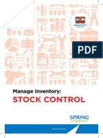 Spring Stock Control Productivity Toolkit 2013