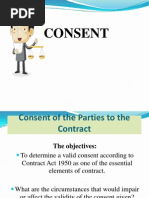 (6) Contract -Consent of Parties