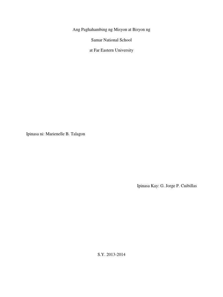 Filipino Term Paper | PDF