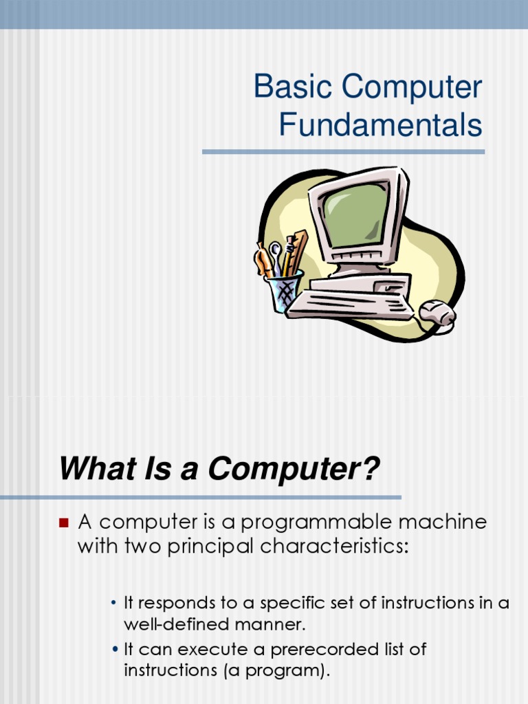 Basic Computer Fundamentals | Computer Data Storage | Central ...