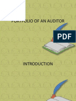 Portfolio of an Auditor