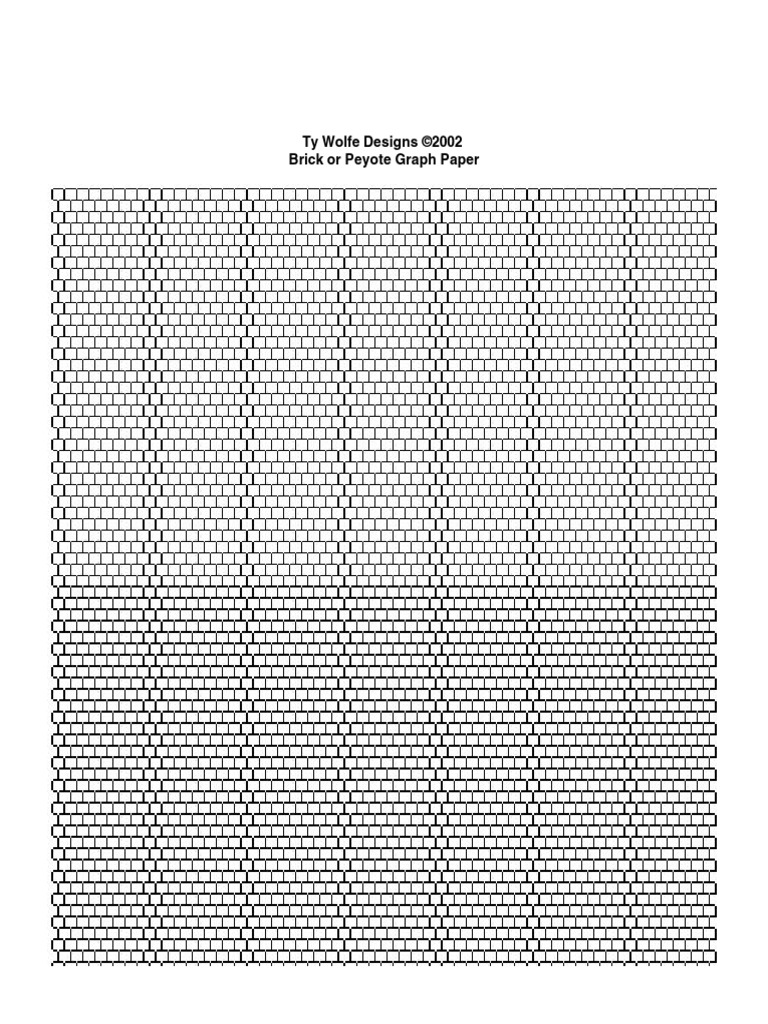 Peyote and Brick Stitch Graph Paper | PDF