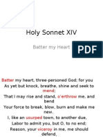Holy Sonnet XIV: Batter My Heart