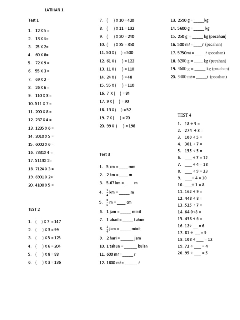 Latihan 1 | PDF