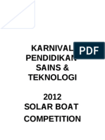 Solar Boat Competition New Version