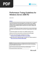 Performance Tuning Windows Server 2008 R2