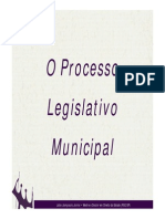 Processo Legislativo Municipal - João Jampulo JR PDF