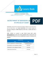 Canara Bank - RP-1-2014 - Advertisement