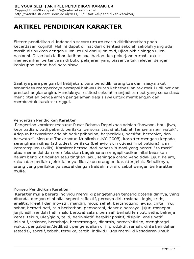 Contoh Artikel 2019