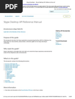 Skype+Developer+ +Skype+Desktop+API+Reference+Manual