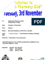 Dunedin Pharmacy Club - November