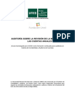 Curso Auditoria Sobre La Revision de La Memoria de Las Cuentas Anuales PDF