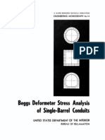 Beggs Deformometer Stress Analysis of Sngle-Barrel - EM14