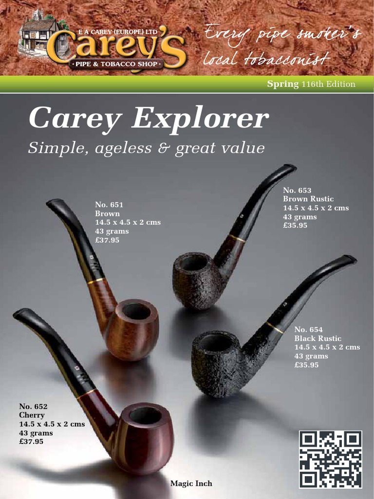 Carey's Pipe and Tobacco Shop Spring 2014 Catalogue, No. 116 | PDF | Cigar 