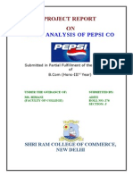 Swot Analysis of Pepsi Co