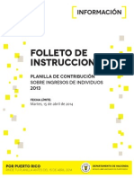 Instrucciones planillas 2013