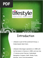 Download Presentation about Lifestyle Pvt Ltd by Vamsi SN20940288 doc pdf