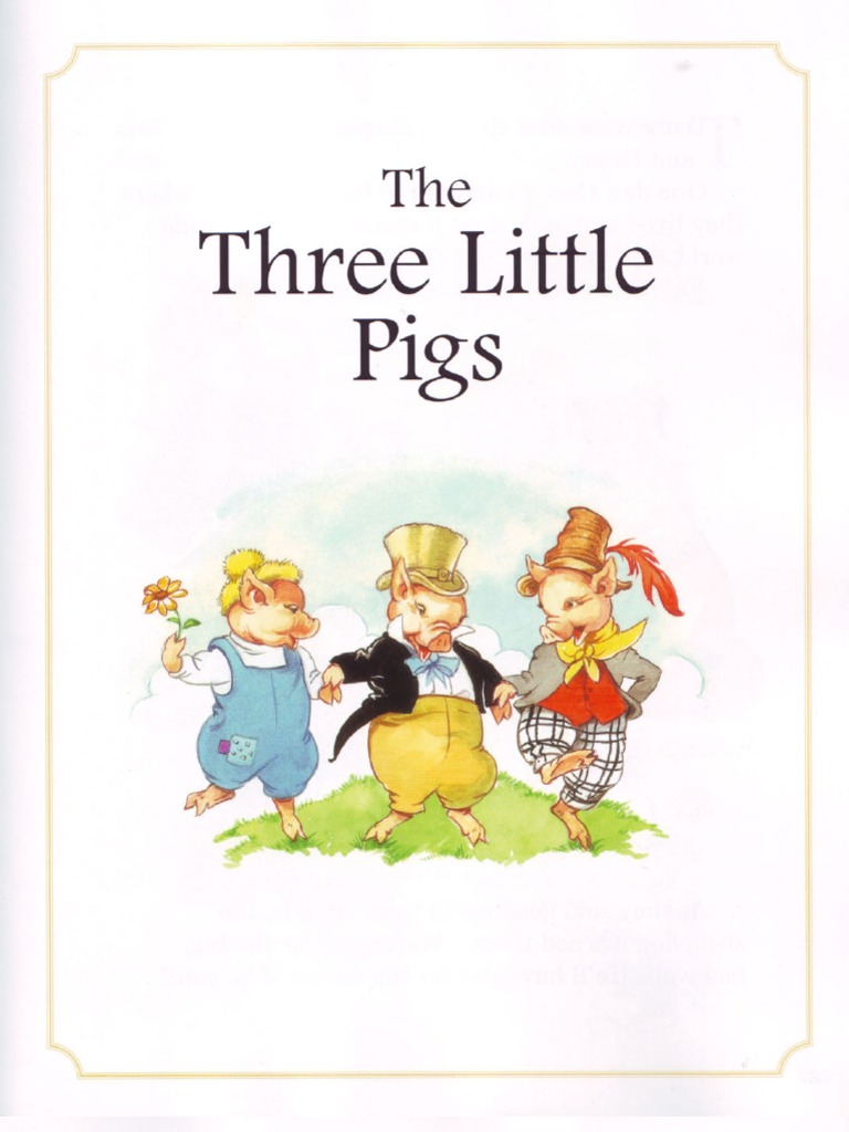 Children Books The Three Little Pigs PDF