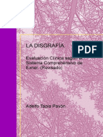 LA DISGRAFIA Evaluacion Clinica Segun El Sistema Comprehensivo de Exner