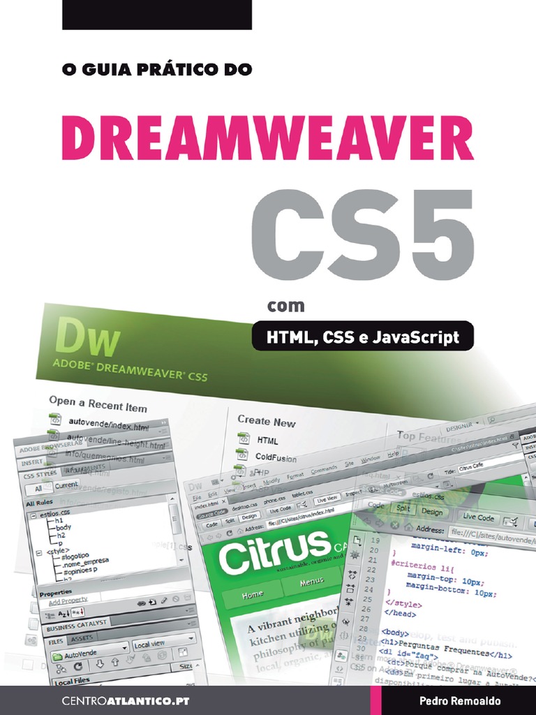 O Guia Prático Do Dreamweaver cs5 Com HTML, Css e Javascript | Adobe ...